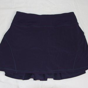 Lulu Lemon Navy Pleated Skirt Tall